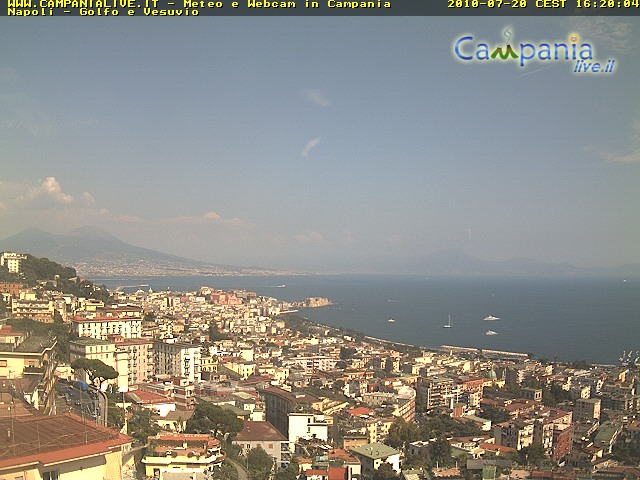 Webcam live Golfo di Napoli - Vesuvio - Ultima immagine ripresa Webcam live Golfo di Napoli - Vesuvio - Ultima immagine ripresa